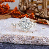 Luxury 4-Prong Round Cut Lab Diamond Engagement Ring